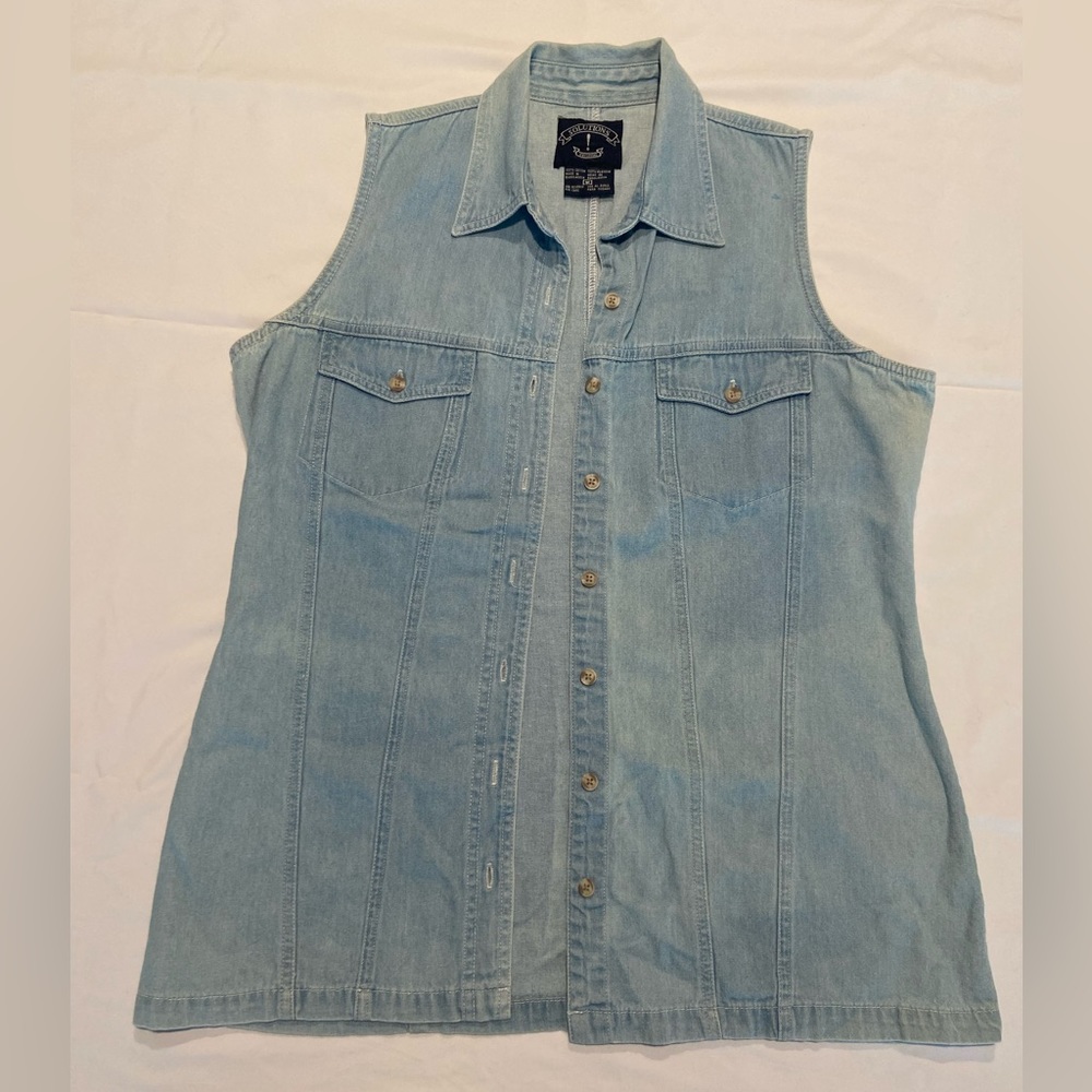 Light jean vest